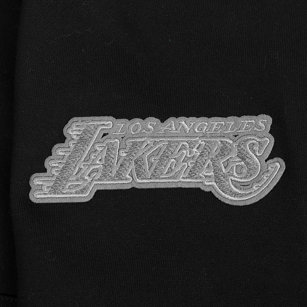 NBA LOS ANGELES LAKERS REVERSE FRENCH TERRY MEN'S DROP SHOULDER FLC (BLACK) - Image 6