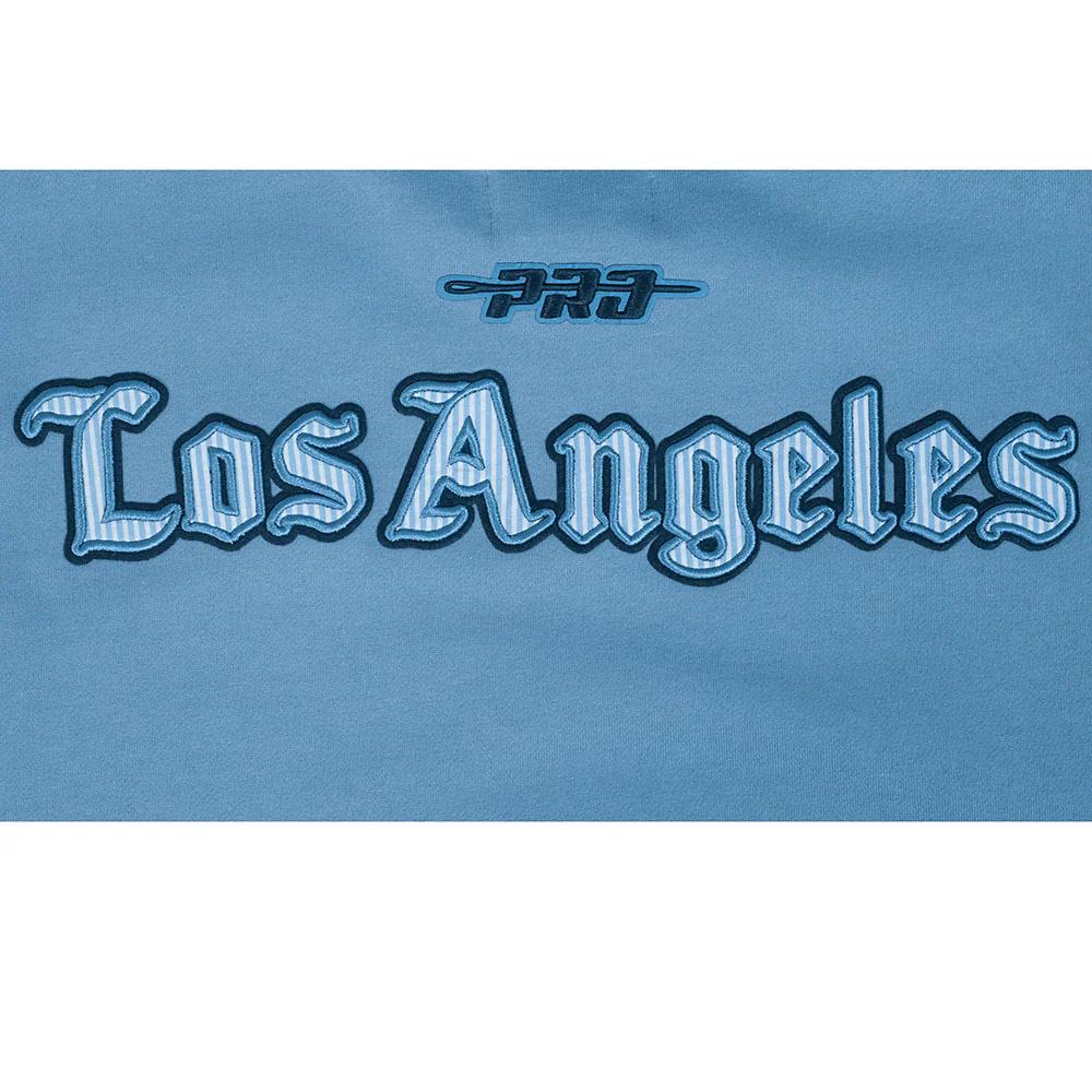 NBA LOS ANGELES LAKERS COUNTRY CLUB MEN'S DROP SHOULDER FLEECE CREWNECK (STEEL BLUE) - Image 8