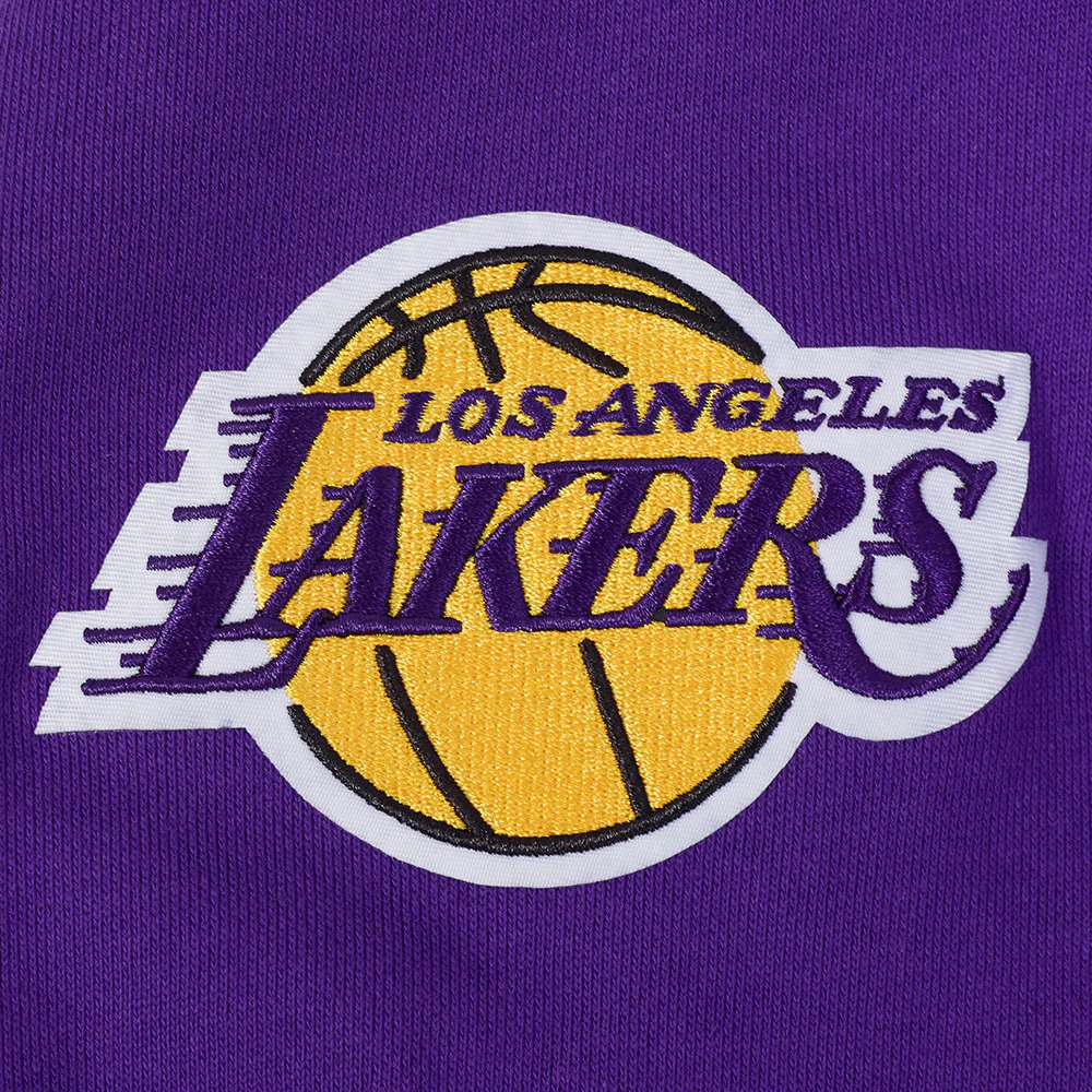 NBA LOS ANGELES LAKERS SOUVENIR MEN'S FLEECE PULLOVER HOODIE (PURPLE) - Image 9
