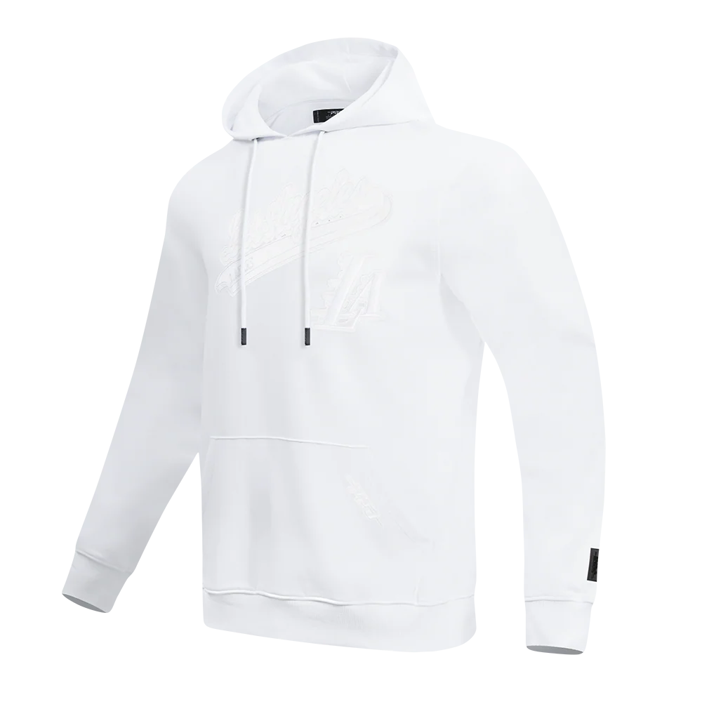 NBA LOS ANGELES LAKERS WHITE OUT MEN'S DOUBLE KNIT PULLOVER HOODIE (WHITE) - Image 2