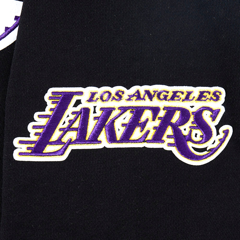 NBA LOS ANGELES LAKERS SUGAR SKULL MEN'S FLEECE PULLOVER HOODIE (BLACK) - Image 5