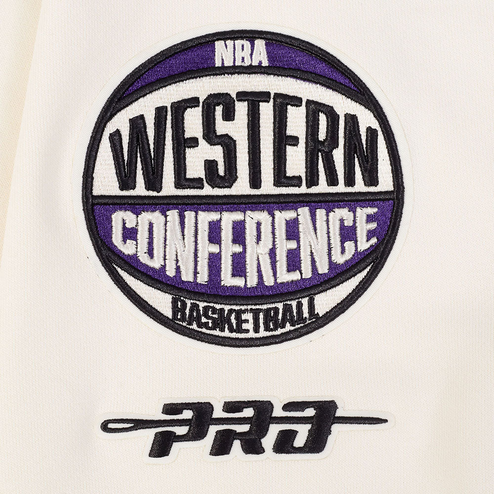 LOS ANGELES LAKERS MODERN ORIGINALS MEN'S FLC CREWNECK (EGGSHELL) - Image 7