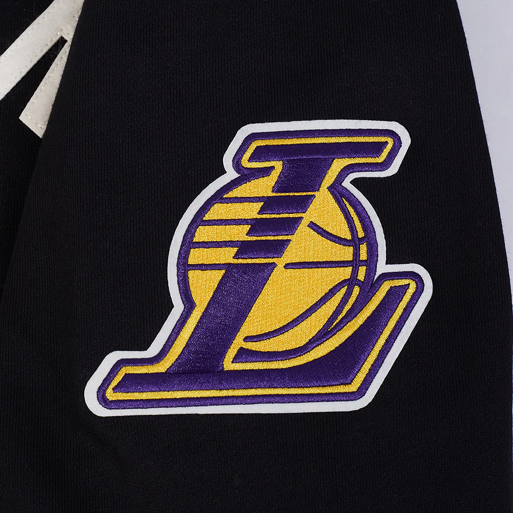 NBA LOS ANGELES LAKERS MODERN ORIGINALS MEN'S FLC PO HOODIE (BLACK) - Image 7