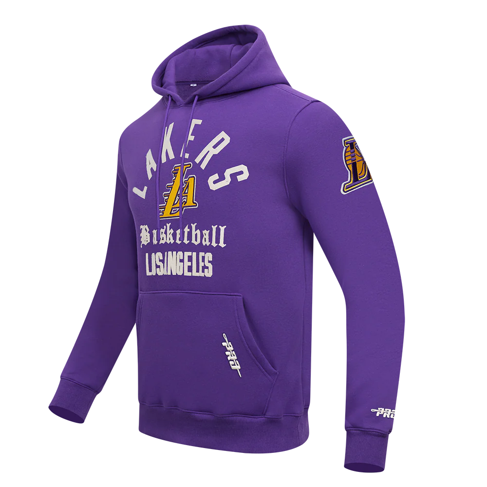 NBA LOS ANGELES LAKERS MODERN ORIGINALS MEN'S FLC PO HOODIE (Purple) - Image 3
