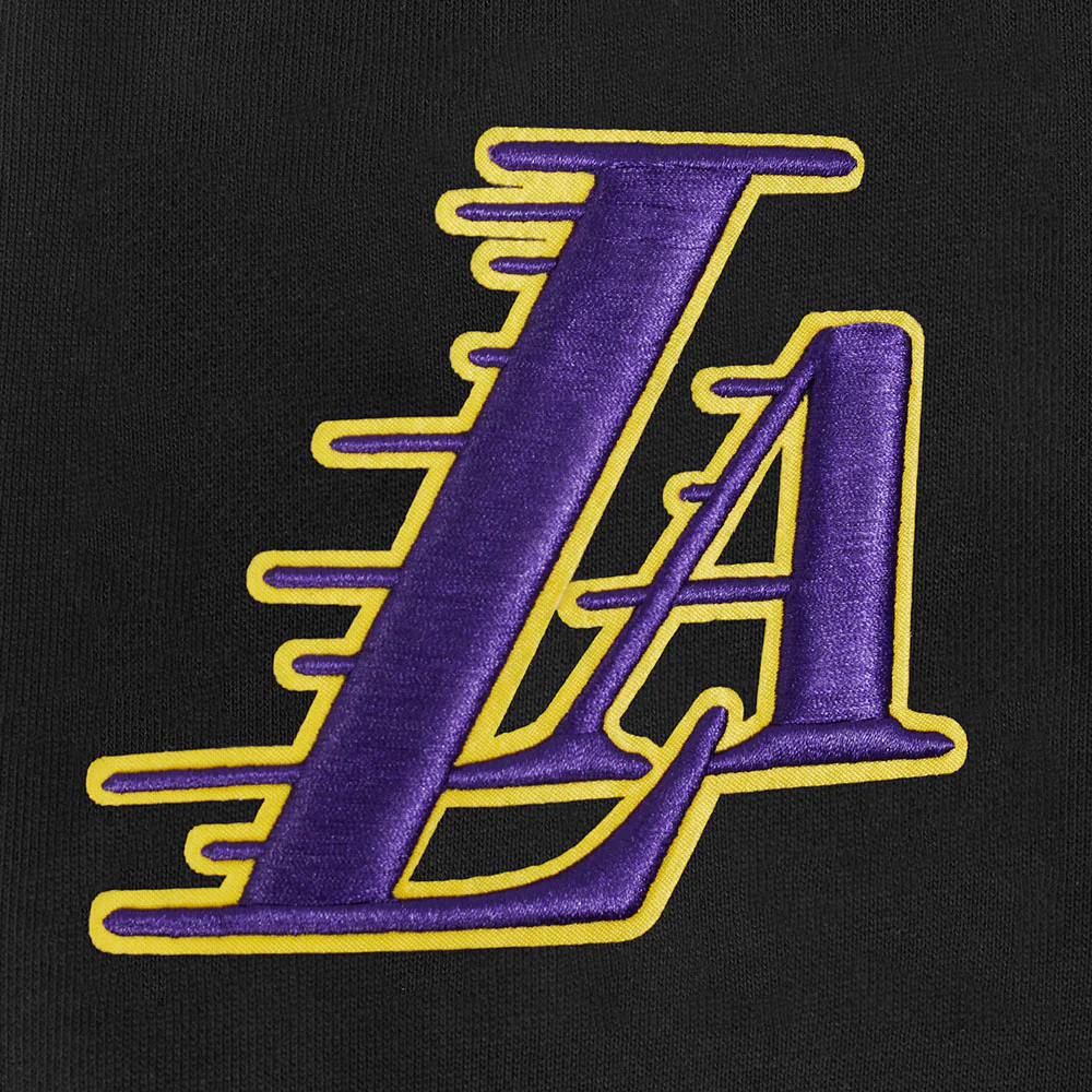 NBA LOS ANGELES LAKERS CITY ARCH MEN'S FLC CREWNECK (BLACK) - Image 5