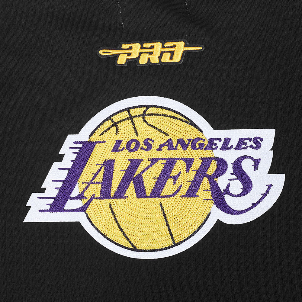 NBA LOS ANGELES LAKERS CITY ARCH MEN'S FLC CREWNECK (BLACK) - Image 8