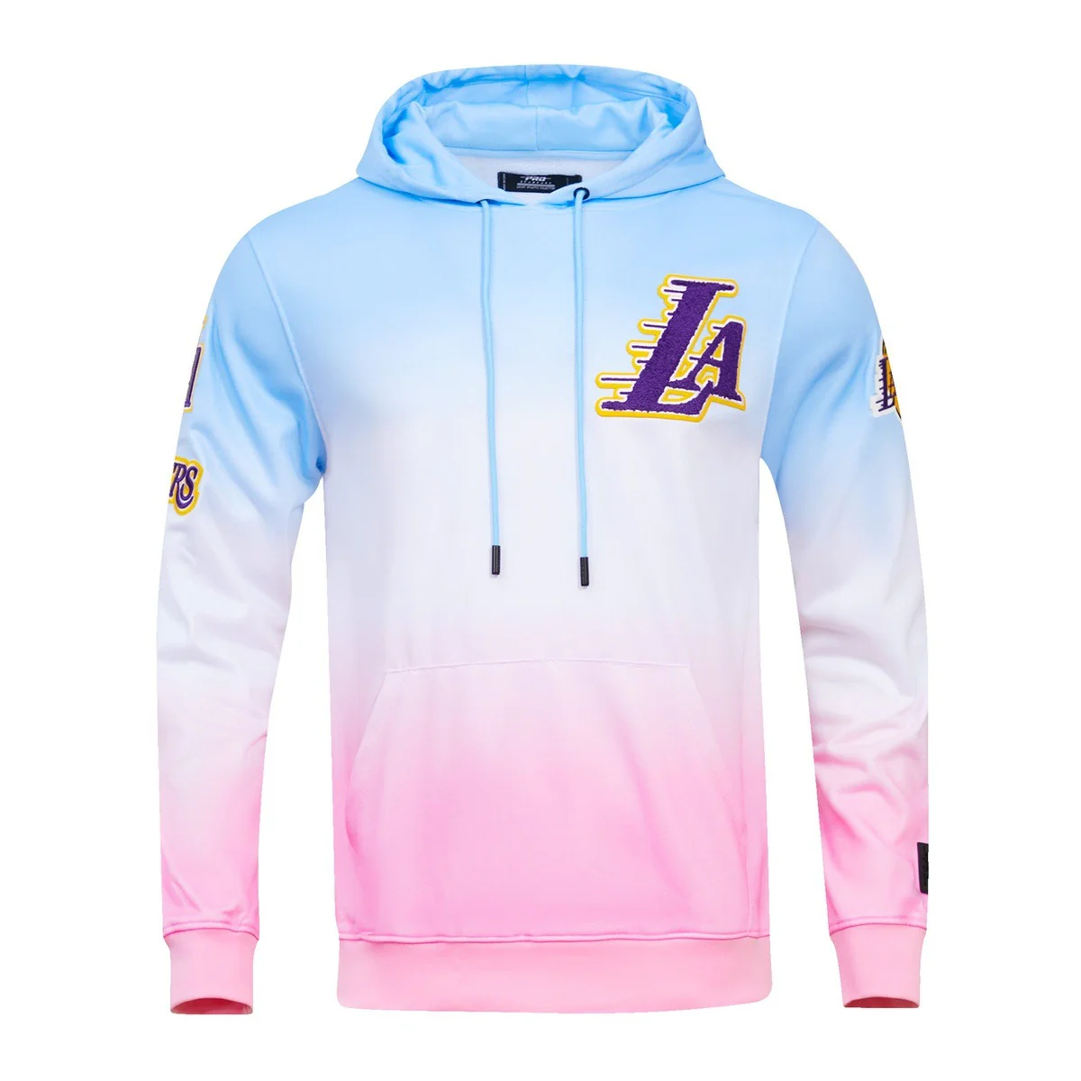 NBA LOS ANGELES LAKERS LOGO PRO TEAM MEN'S PULLOVER HOODIE (BLUE/WHITE/PINK)