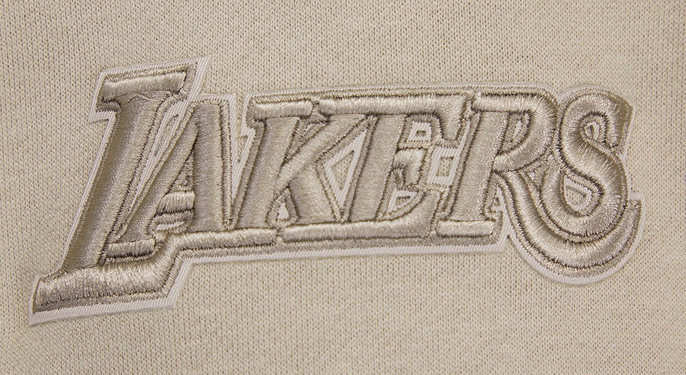 NBA LOS ANGELES LAKERS NEUTRAL DROP SHOULDER FLEECE CREWNECK (TAUPE) - Image 7