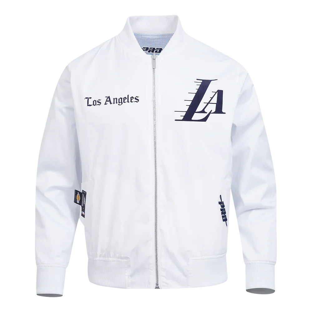 NBA LOS ANGELES LAKERS COUNTRY CLUB MEN'S SEERSUCKER JACKET (SEERSUCKER BLUE) - Image 5