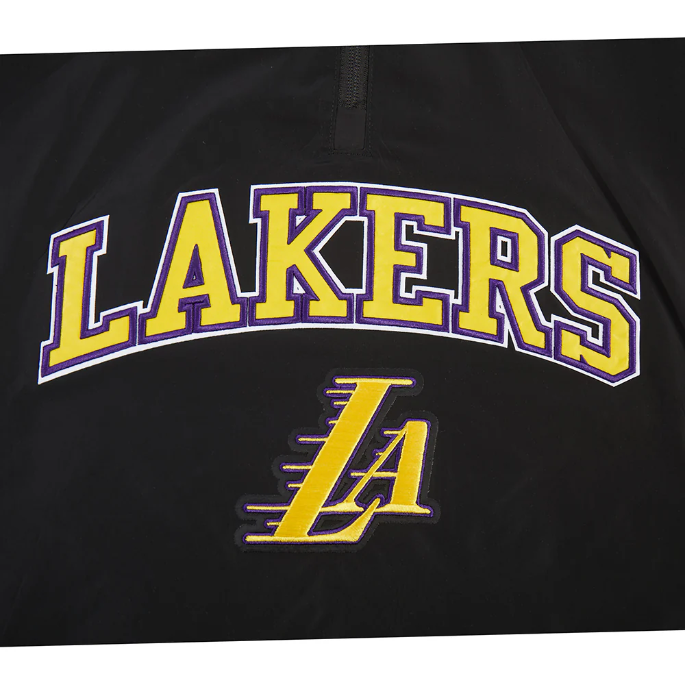NBA LOS ANGELES LAKERS PRE GAME MEN'S JACKET (BLACK) - Image 10
