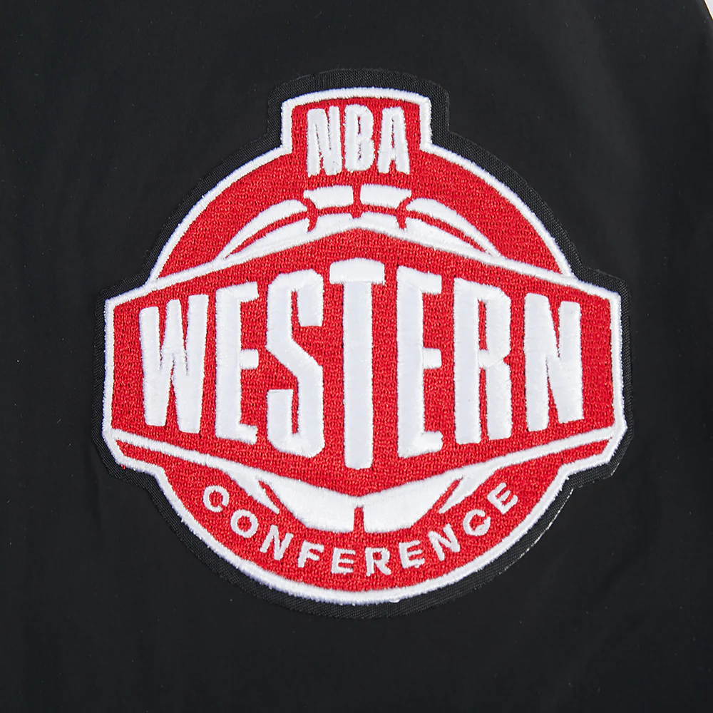 NBA LOS ANGELES LAKERS PRE GAME MEN'S JACKET (BLACK) - Image 9