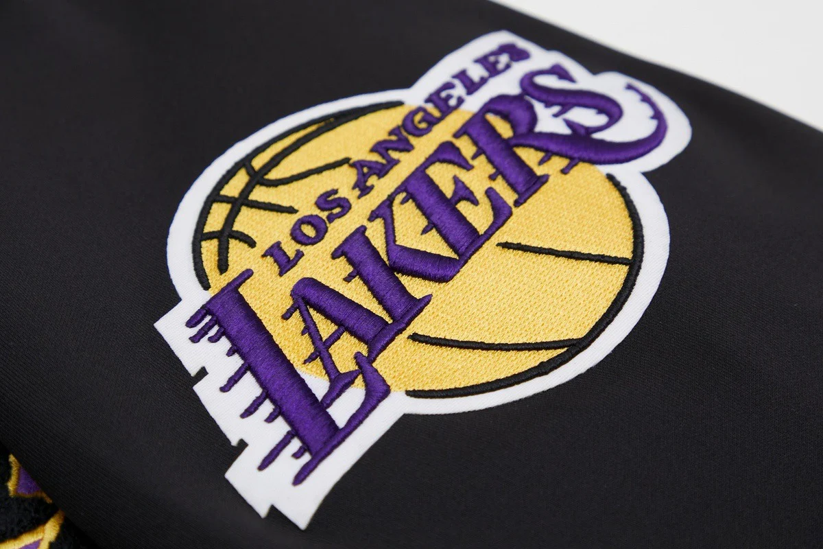 NBA LOS ANGELES LAKERS CLASSIC MEN'S TRACK JACKET (BLACK) - Image 7