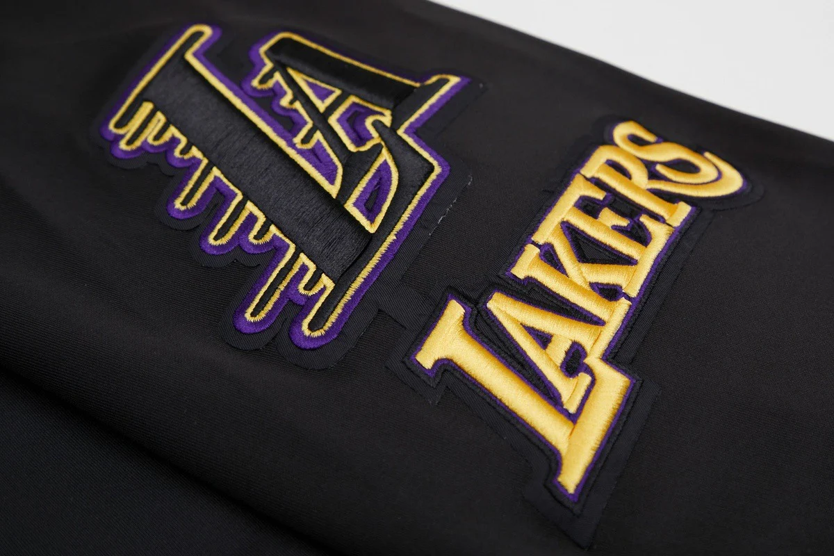 NBA LOS ANGELES LAKERS CLASSIC MEN'S TRACK JACKET (BLACK) - Image 8