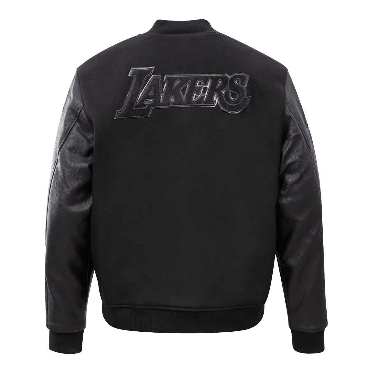 NBA LOS ANGELES LAKERS TRIPLE BLACK MEN'S VARSITY JACKET (BLACK) - Image 4