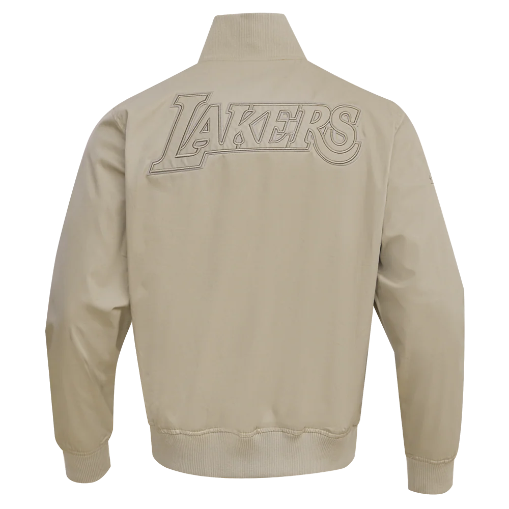 NBA LOS ANGELES LAKERS NEUTRAL MEN'S TWILL JACKET (DARK TAUPE) - Image 11