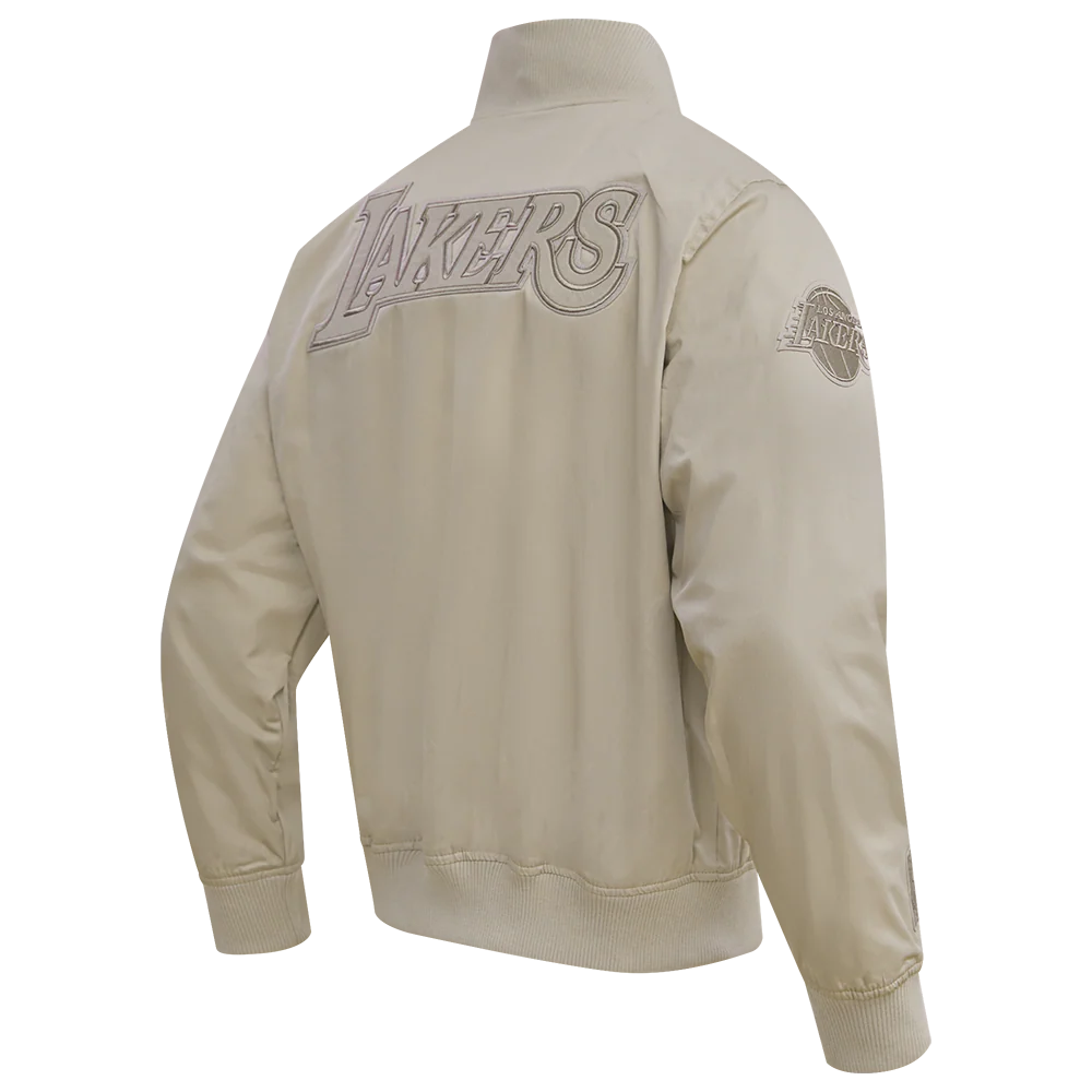 NBA LOS ANGELES LAKERS NEUTRAL MEN'S TWILL JACKET (DARK TAUPE) - Image 12