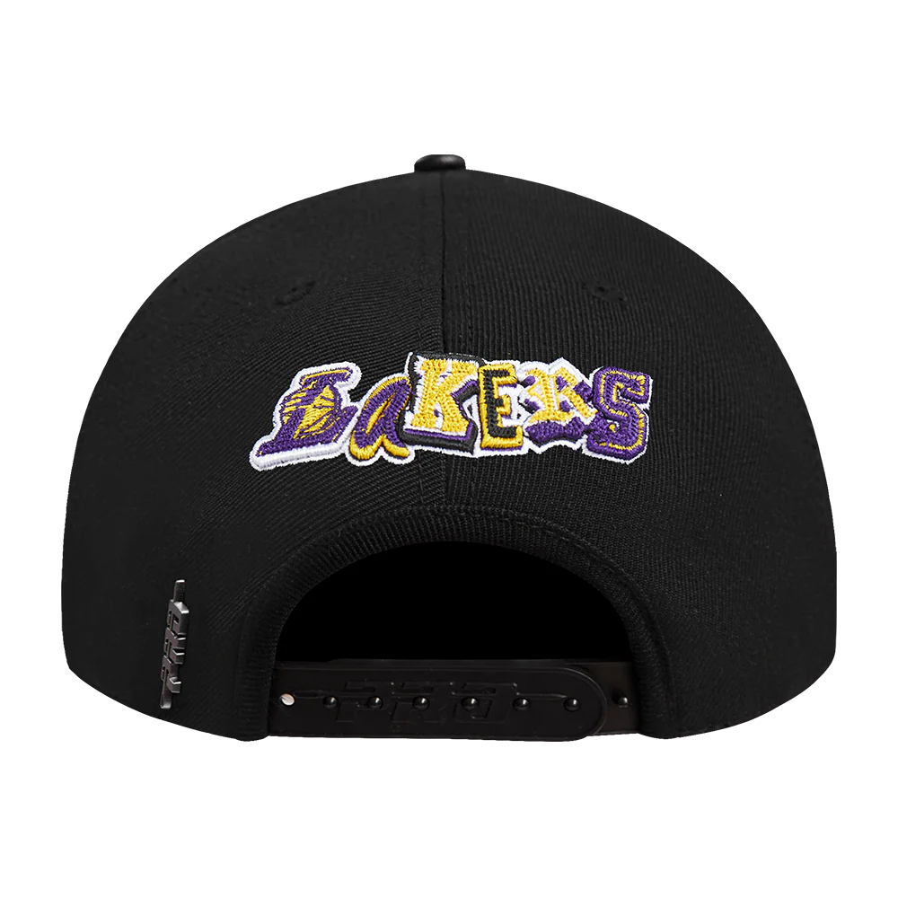 NBA LOS ANGELES LAKERS CITY RANSOM PINCH FRONT SNAPBACK (BLACK) - Image 4