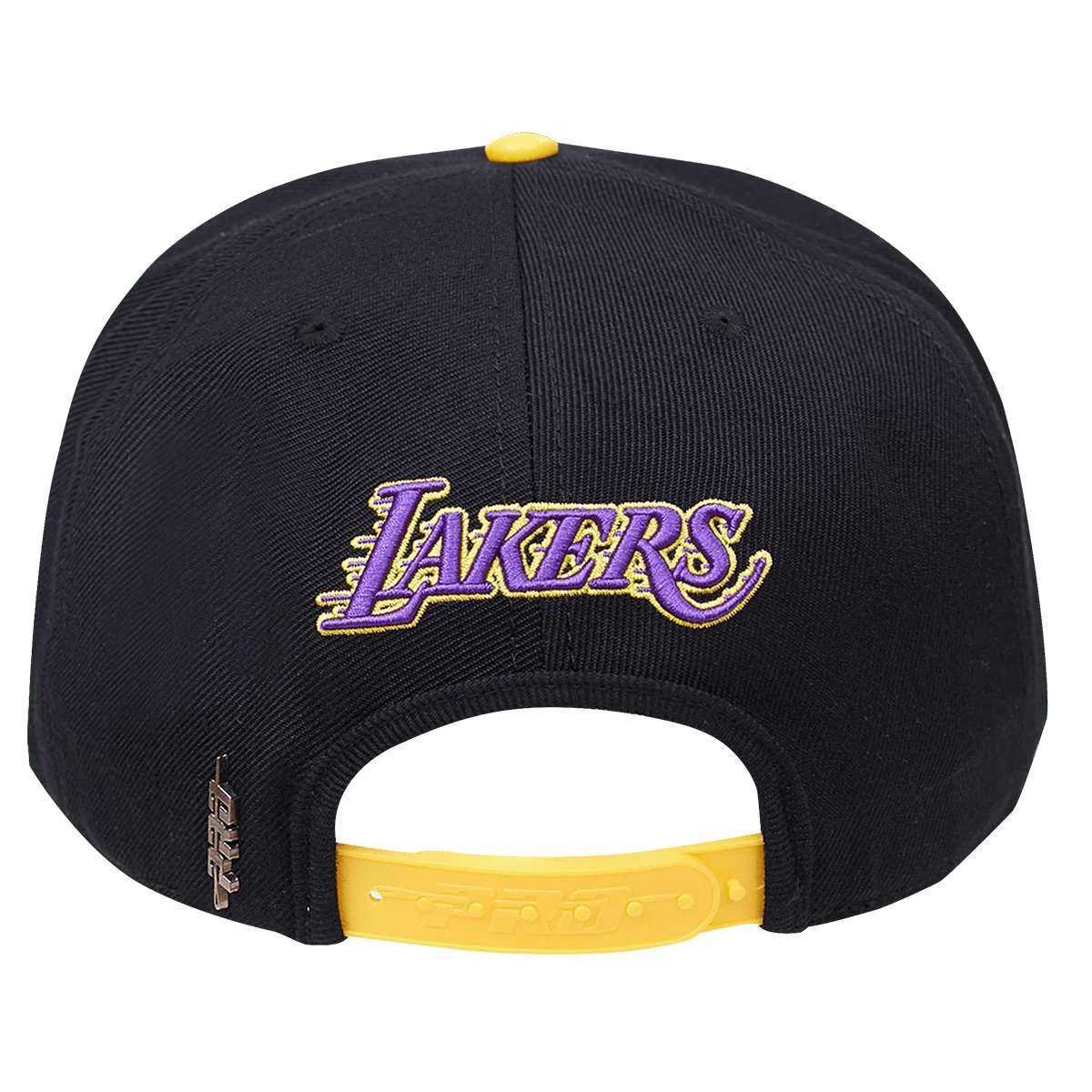 NBA LOS ANGELES LAKERS OLD ENGLISH UNISEX SNAPBACK HAT (BLACK) - Image 4