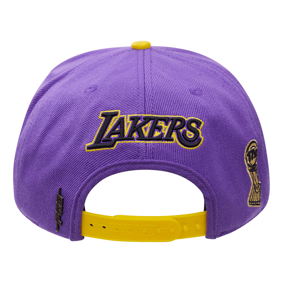 NBA LOS ANGELES LAKERS OLD ENGLISH UNISEX SNAPBACK HAT (PURPLE) - Image 4