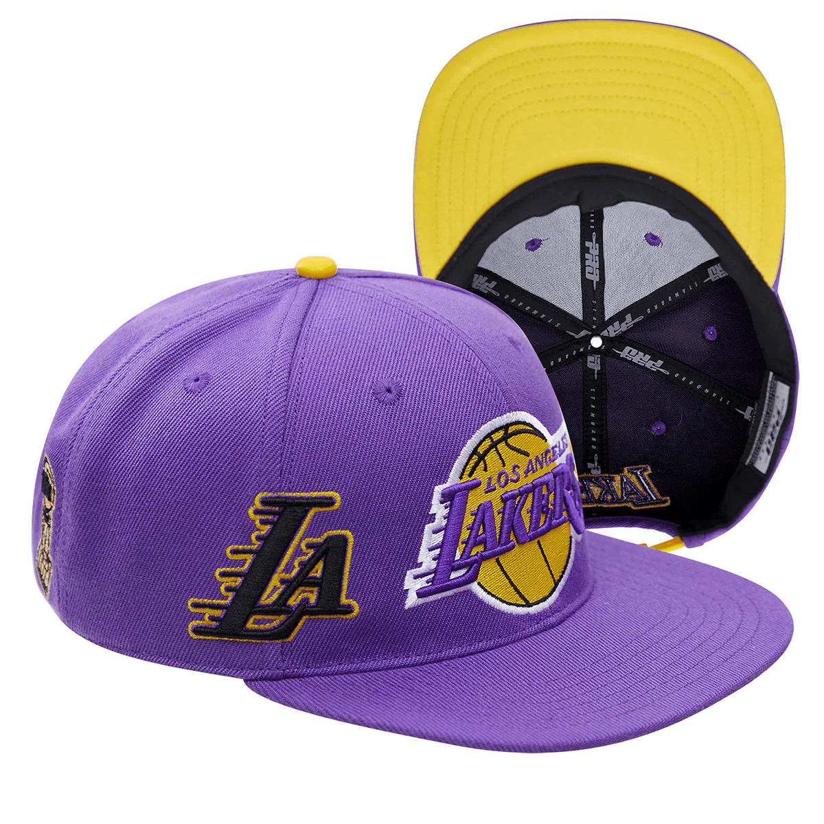 NBA LOS ANGELES LAKERS OLD ENGLISH UNISEX SNAPBACK HAT (PURPLE) - Image 6