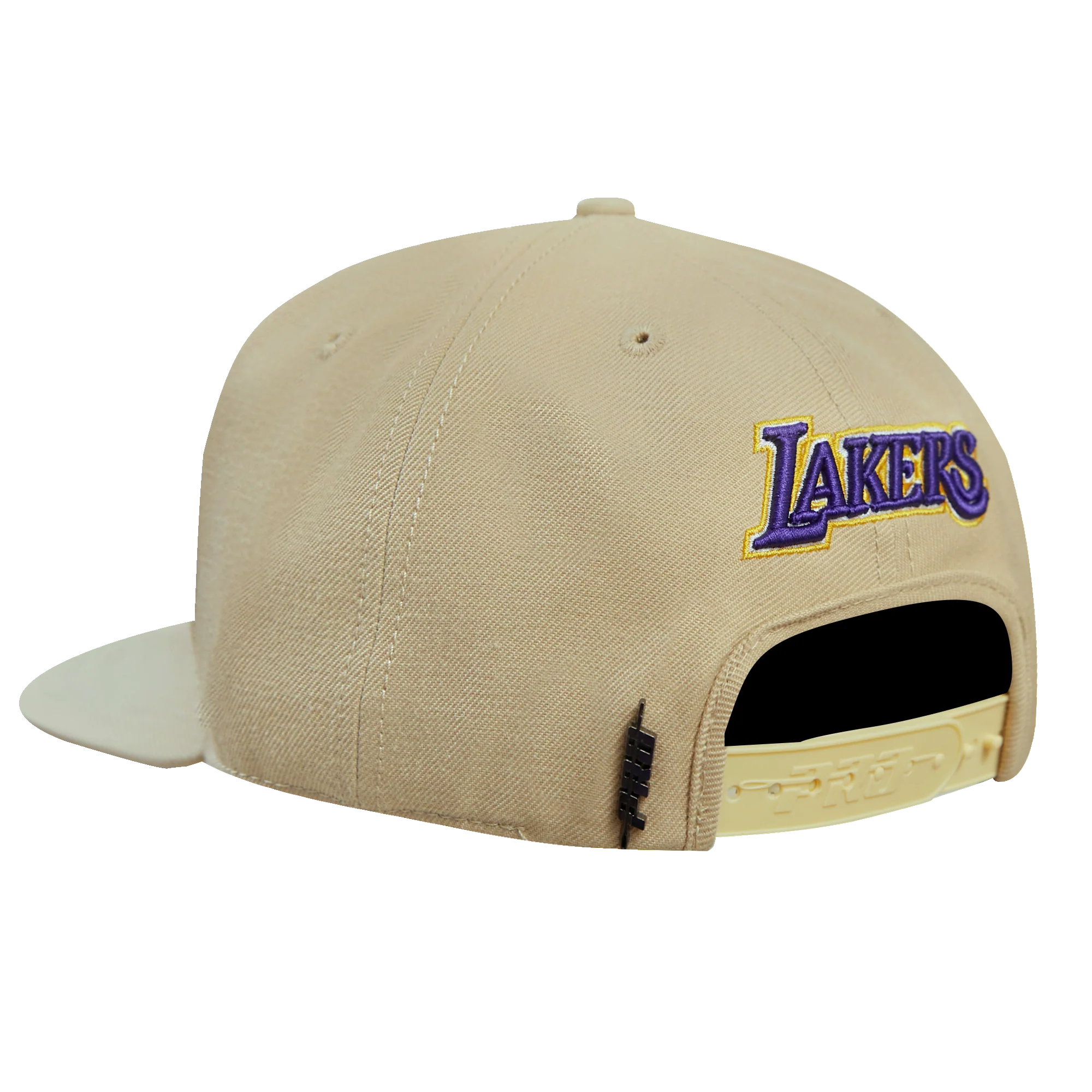 NBA LOS ANGELES LAKERS HYBRID UNISEX WOOL SNAPBACK HAT (KHAKI) - Image 4