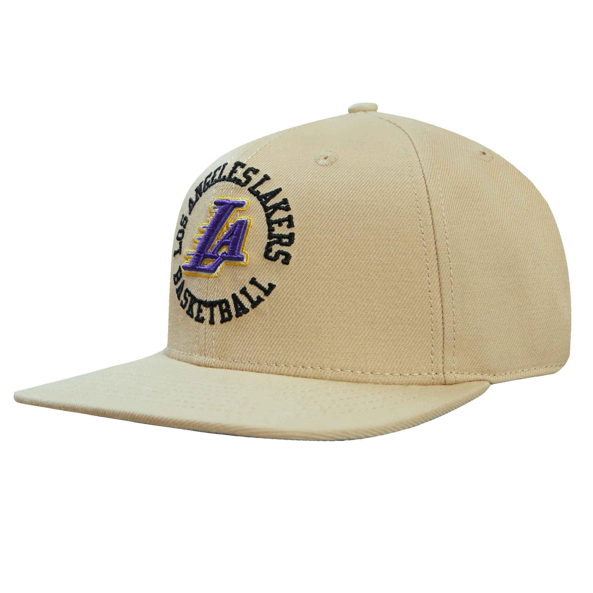 NBA LOS ANGELES LAKERS HYBRID UNISEX WOOL SNAPBACK HAT (KHAKI) - Image 5