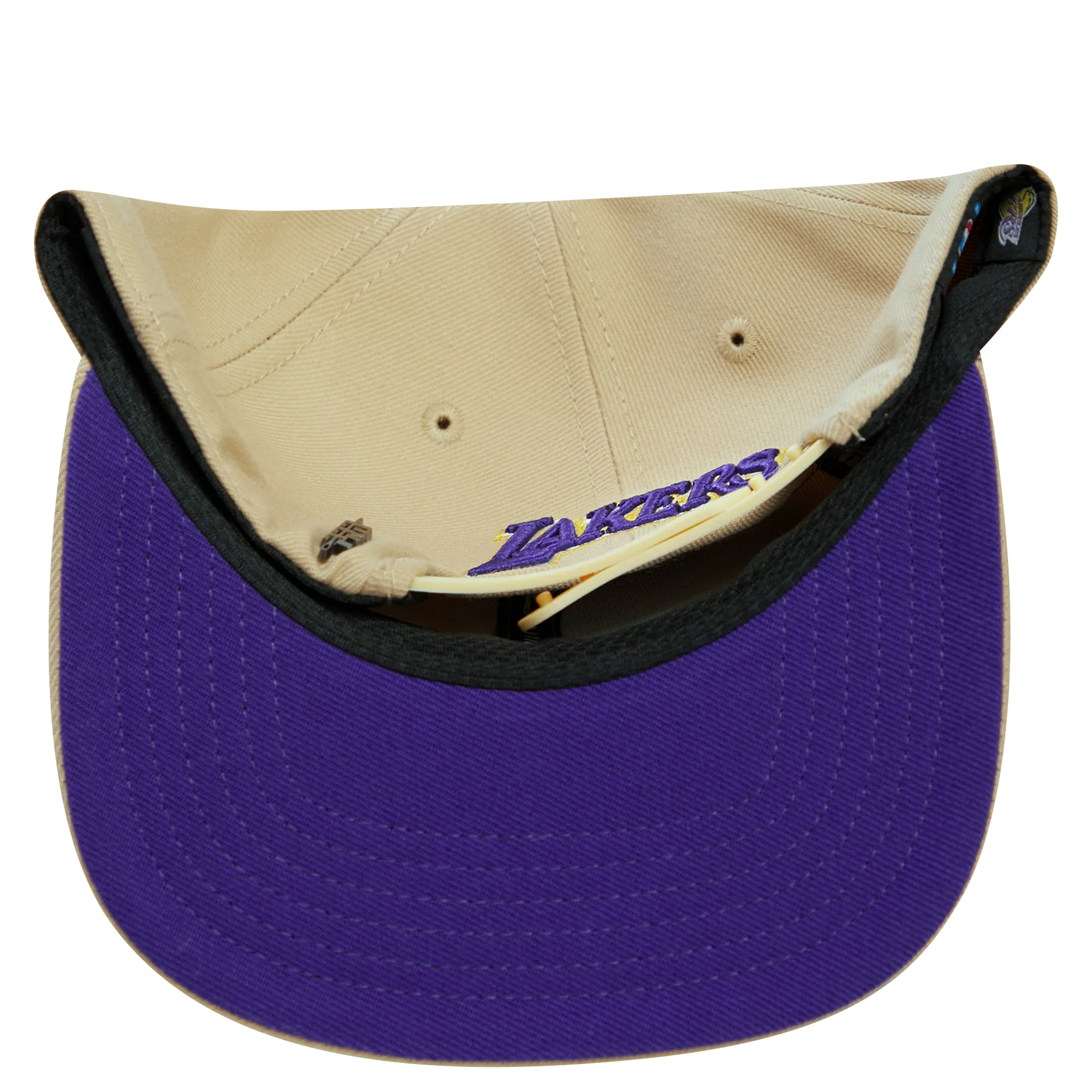 NBA LOS ANGELES LAKERS HYBRID UNISEX WOOL SNAPBACK HAT (KHAKI) - Image 7