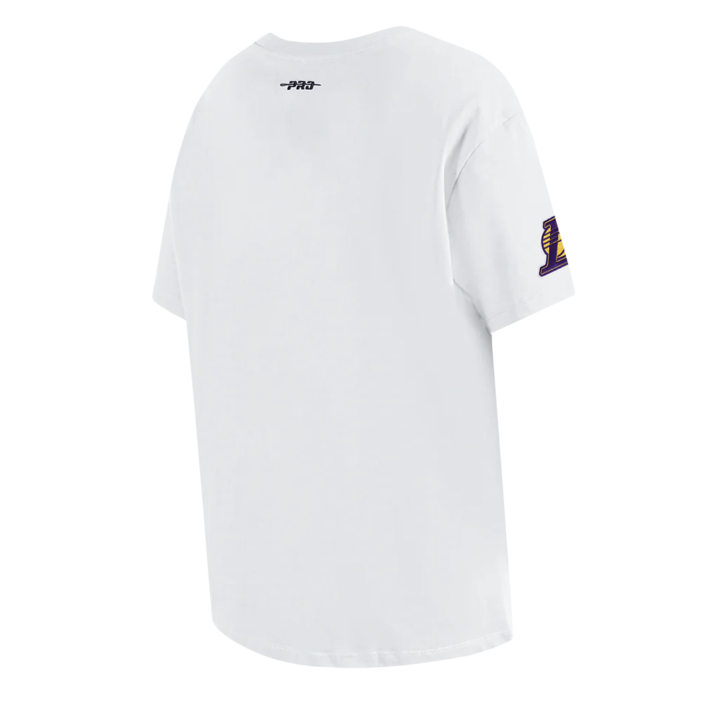 NBA LOS ANGELES LAKERS SHEER INFLUENCE WOMEN'S BOYFRIEND TEE (PURPLE) - Image 4