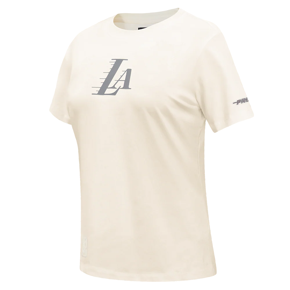 NBA LOS ANGELES LAKERS STREET TEAM WOMEN'S SJ SLIM FIT TEE (EGGSHELL) - Image 3