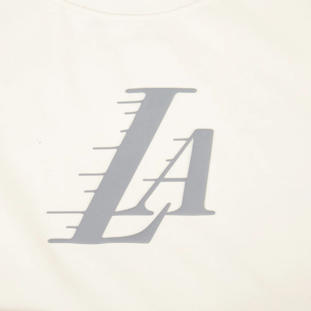 NBA LOS ANGELES LAKERS STREET TEAM WOMEN'S SJ SLIM FIT TEE (EGGSHELL) - Image 7