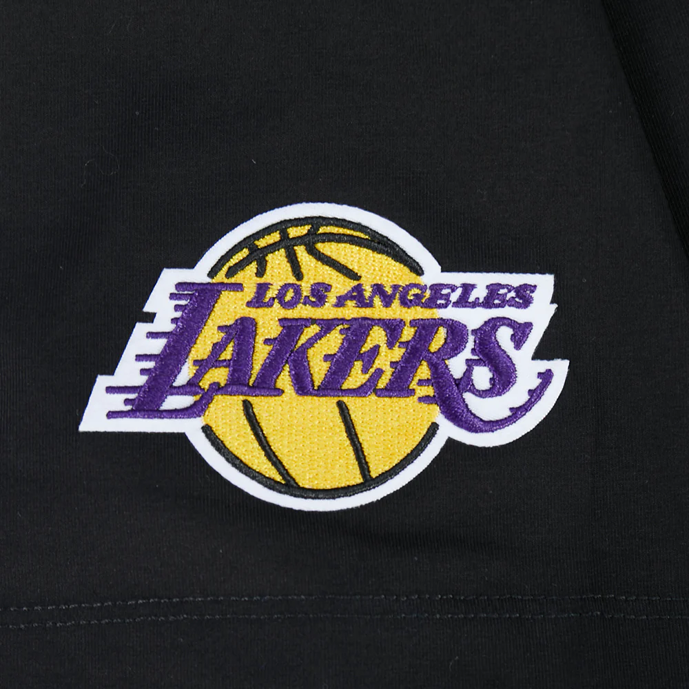 NBA LOS ANGELES LAKERS LEBRON JAMES #23 CLASSIC PNN WOMEN'S SJ BOXY TE (BLACK) - Image 7