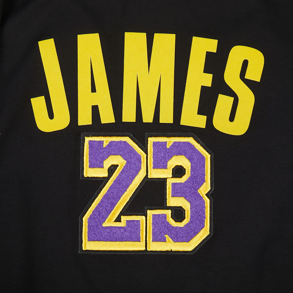 NBA LOS ANGELES LAKERS LEBRON JAMES #23 CLASSIC PNN WOMEN'S SJ SLIM FI (BLACK) - Image 9