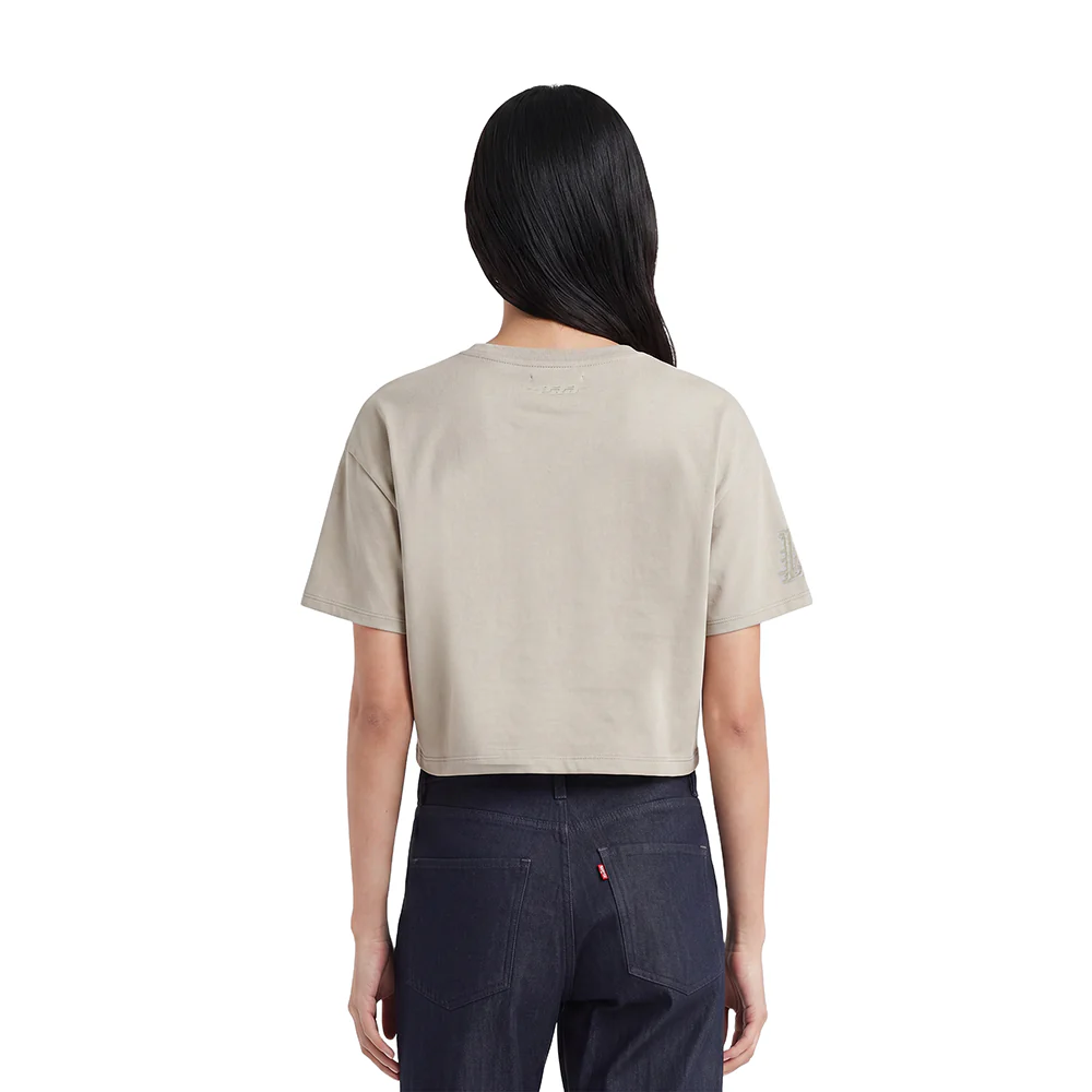 NBA LOS ANGELES LAKERS NEUTRAL WOMEN'S BOXY TEE (TAUPE) - Image 2