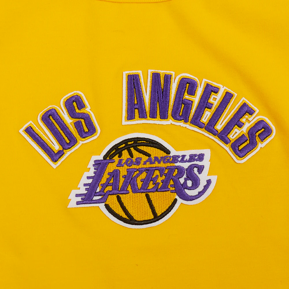 NBA LOS ANGELES LAKERS CLASSIC WOMEN'S RELAXED FIT RACERBACK (YELLOW) - Image 5