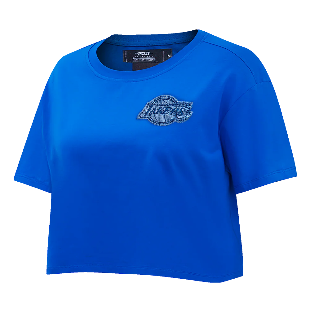 NBA LOS ANGELES LAKERS VARSITY BLUES WOMEN'S SJ BOXY TEE (ROYAL BLUE) - Image 2