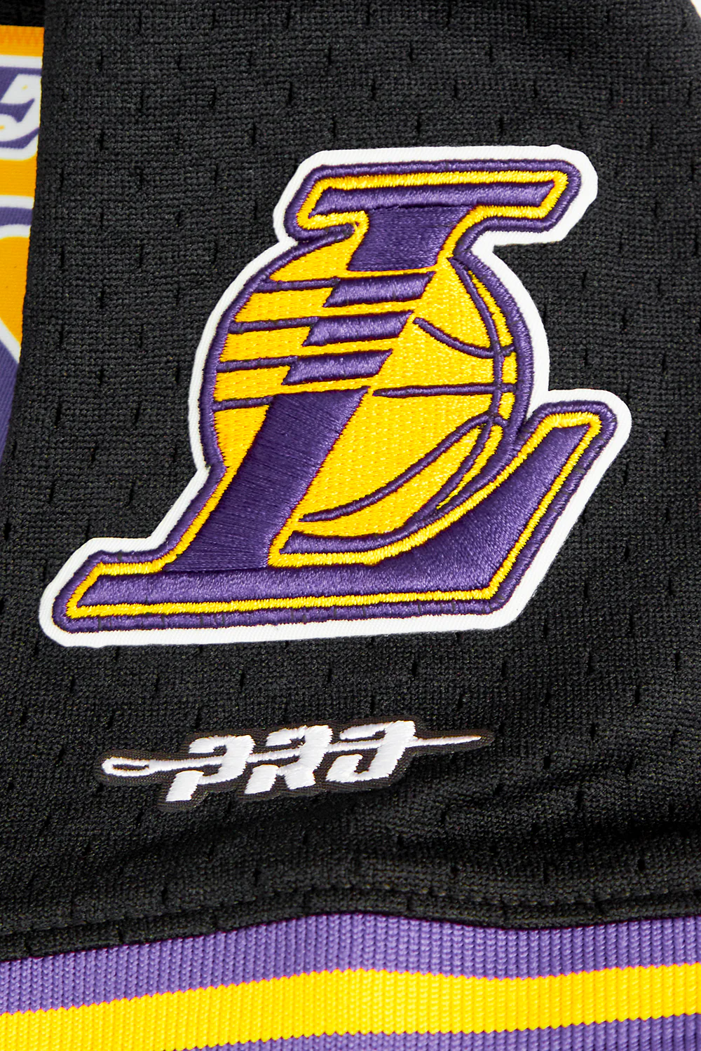 NBA LOS ANGELES LAKERS CLASSIC BIG BOYS SHORT SLEEVE MESH TEE (BLACK/PURPLE) - Image 6