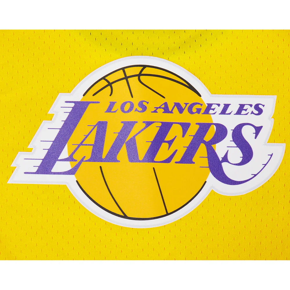NBA LOS ANGELES LAKERS CLASSIC BIG BOYS SHORT SLEEVE MESH TEE (YELLOW/PURPLE) - Image 5