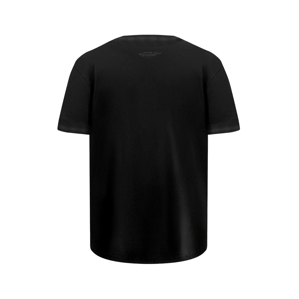 NBA LOS ANGELES LAKERS TRIPLE BLACK BIG BOYS SS STRIPED RIB TEE (JET BLACK) - Image 3