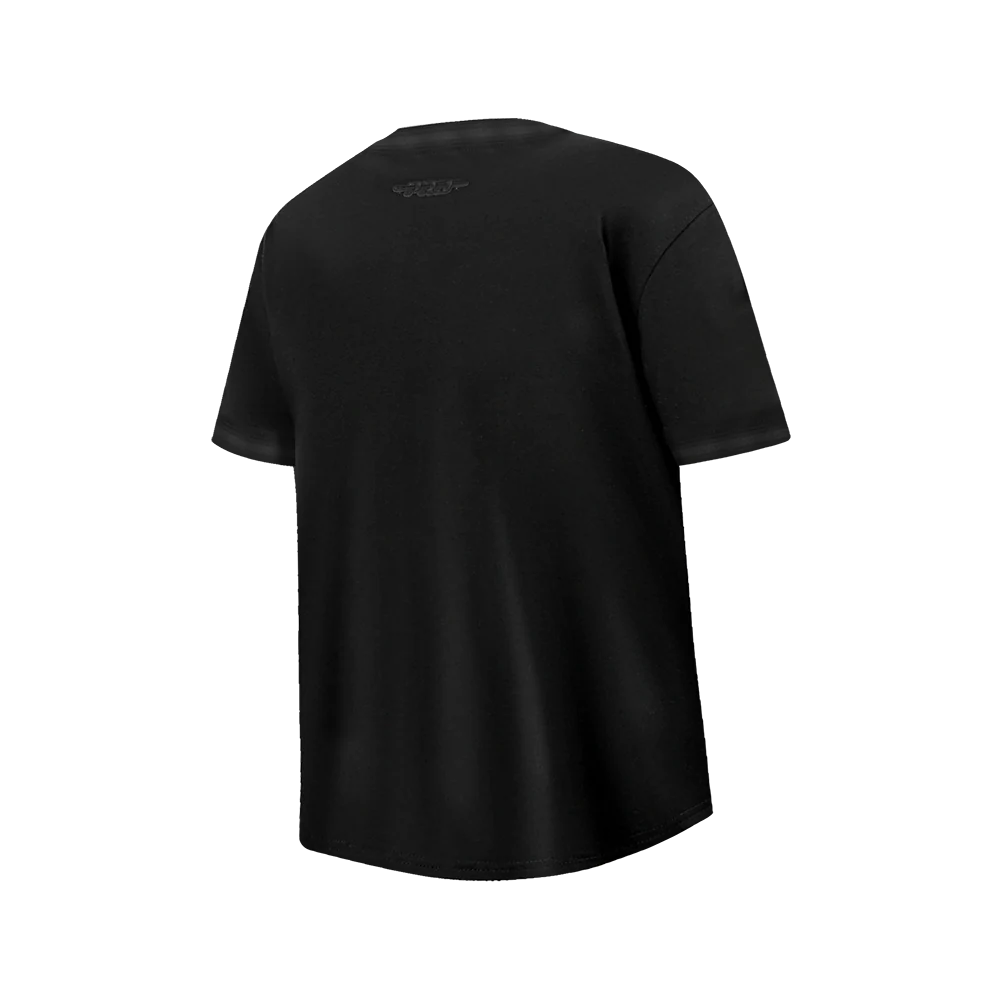 NBA LOS ANGELES LAKERS TRIPLE BLACK BIG BOYS SS STRIPED RIB TEE (JET BLACK) - Image 4