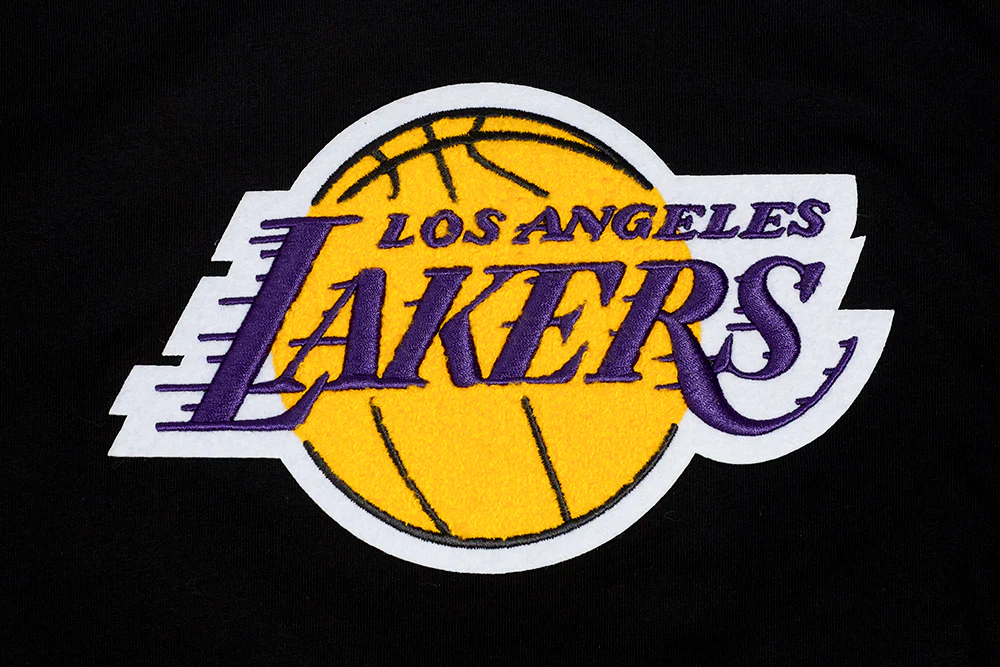 NBA LOS ANGELES LAKERS RETRO CLASSIC SINGLE JERSEY BIG BOYS SINGLE JERSEY TEE (BLACK) - Image 3
