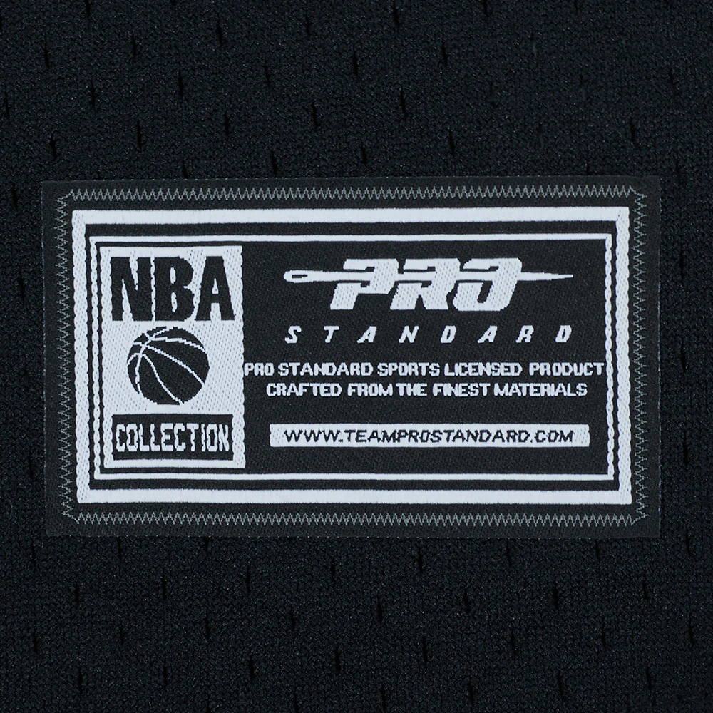 NBA LOS ANGELES LAKERS LEBRON JAMES #23 CLASSIC PNN BIG BOY'S MESH BUTTON DOWN SHIRT (BLACK/PURPLE) - Image 7