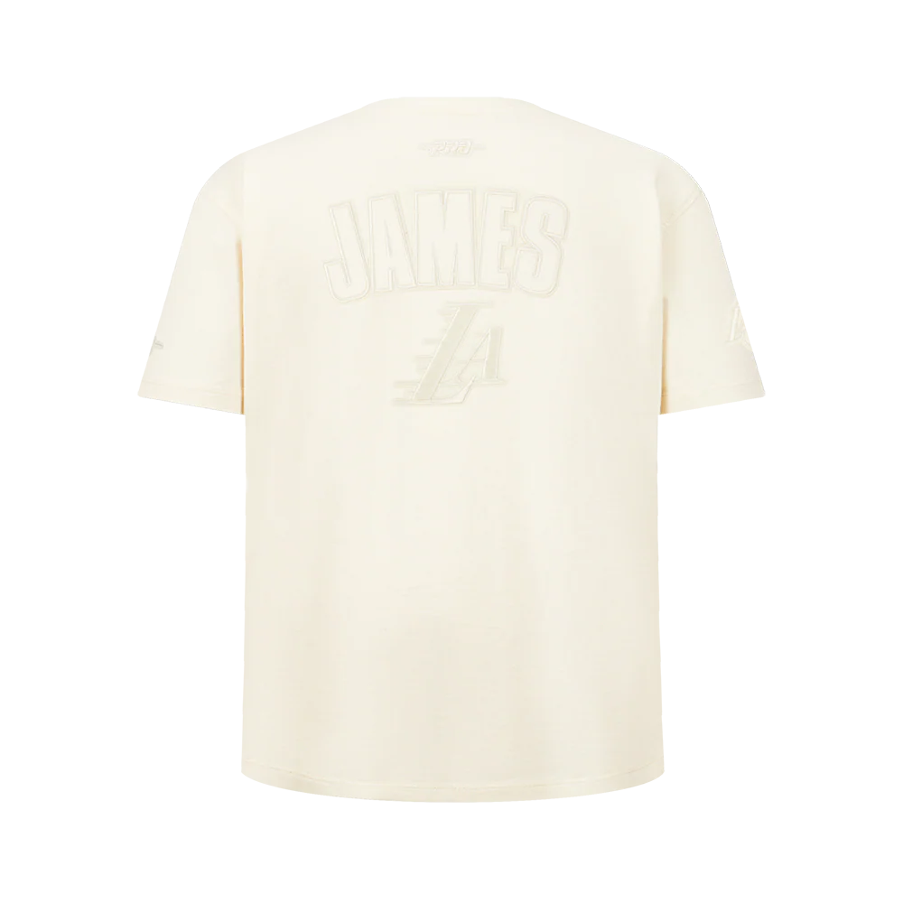 NBA LOS ANGELES LAKERS LeBron James #23 NEUTRAL PNN BIG BOY'S SS TEE (EGGSHELL) - Image 3