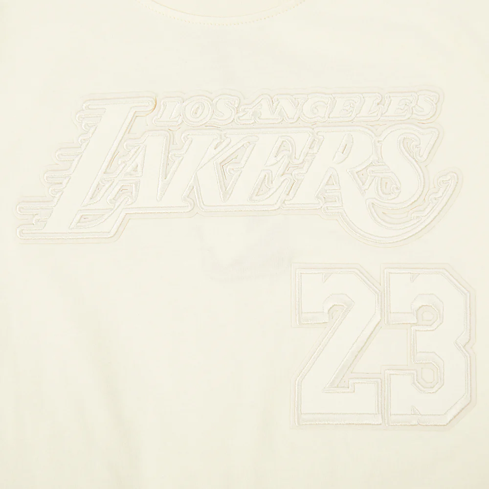 NBA LOS ANGELES LAKERS LeBron James #23 NEUTRAL PNN BIG BOY'S SS TEE (EGGSHELL) - Image 6
