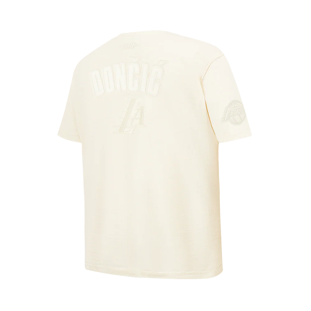 NBA LOS ANGELES LAKERS LUKA DONCIC #77 NEUTRAL PNN BIG BOY'S SS TEE (EGGSHELL) - Image 4