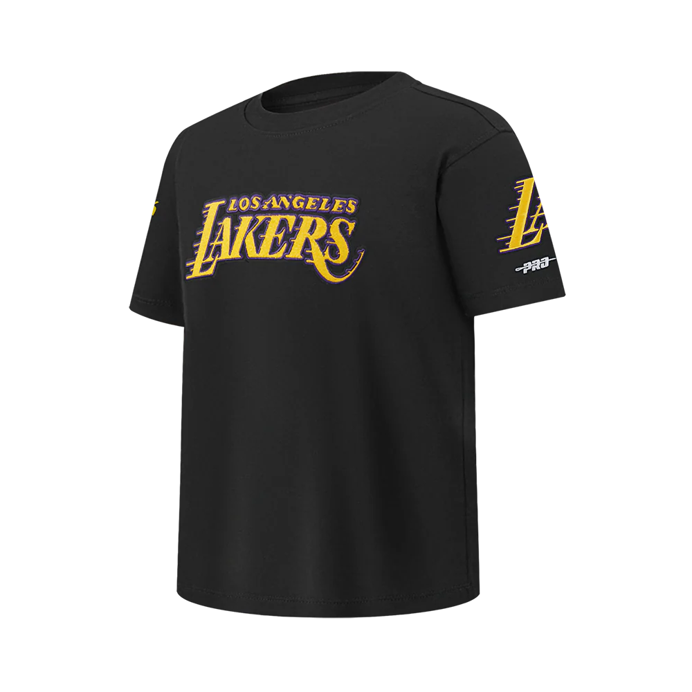 NBA LOS ANGELES LAKERS LUKA DONCIC #77 CLASSIC PNN BIG BOY'S SS TEE (BLACK) - Image 2