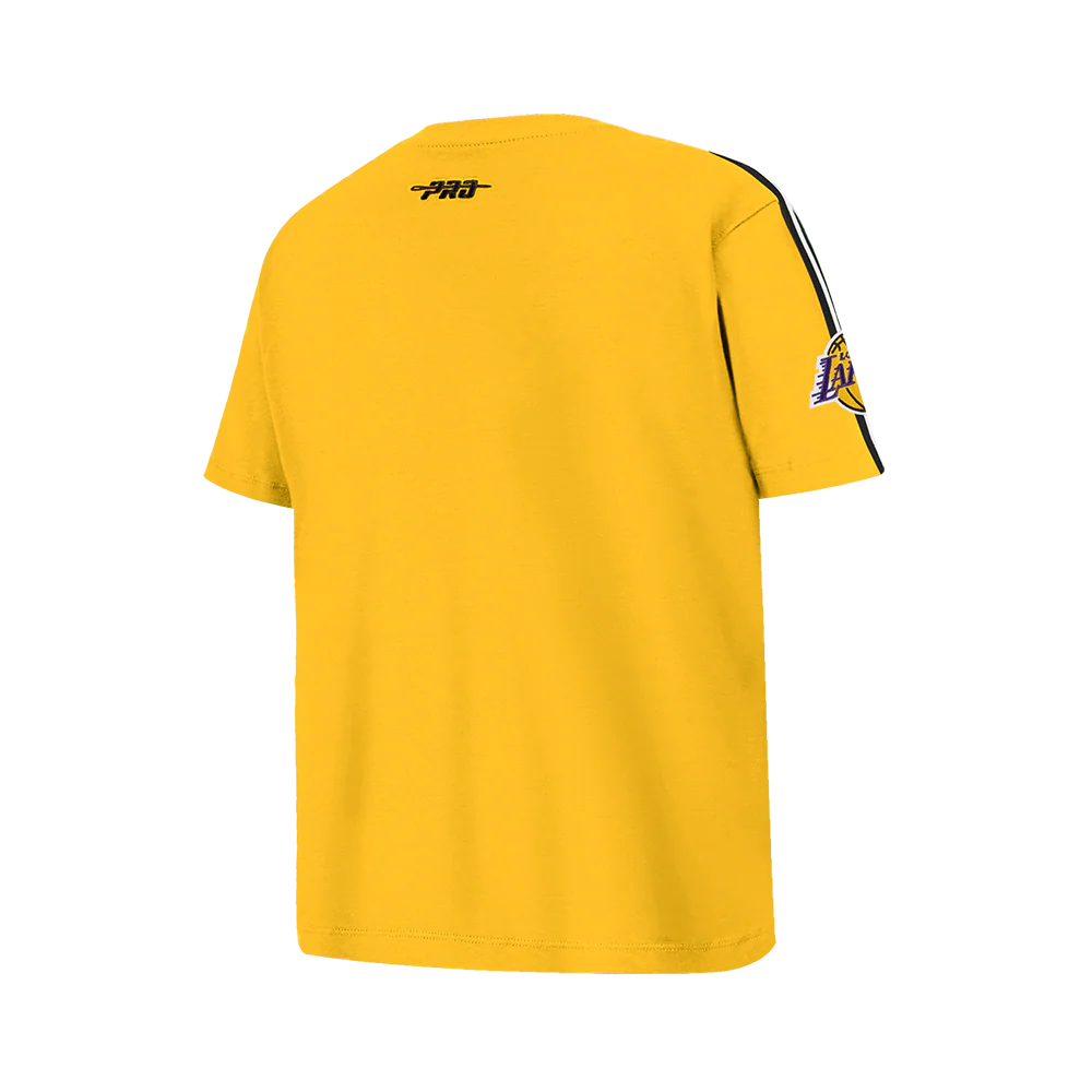 NBA LOS ANGELES LAKERS LUKA DONCIC #77 CLASSIC PNN BIG BOY'S SS TAPING (YELLOW/BLACK) - Image 4