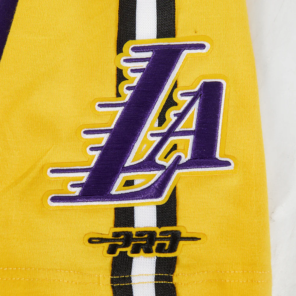 NBA LOS ANGELES LAKERS LUKA DONCIC #77 CLASSIC PNN BIG BOY'S SS TAPING (YELLOW/BLACK) - Image 6