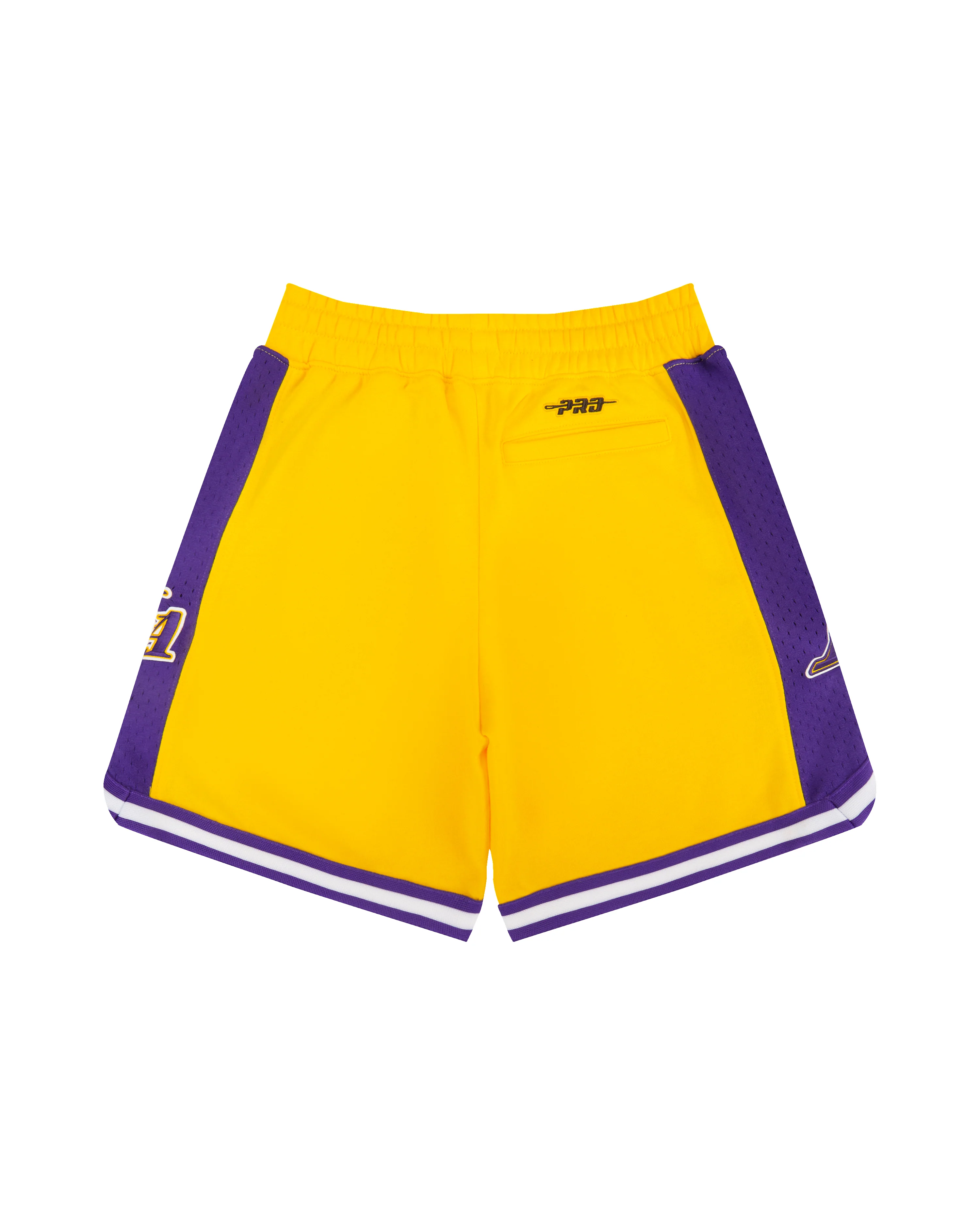 NBA LOS ANGELES LAKERS CLASSIC BIG BOYS FLEECE 2.0 SHORT (YELLOW/PURPLE) - Image 2