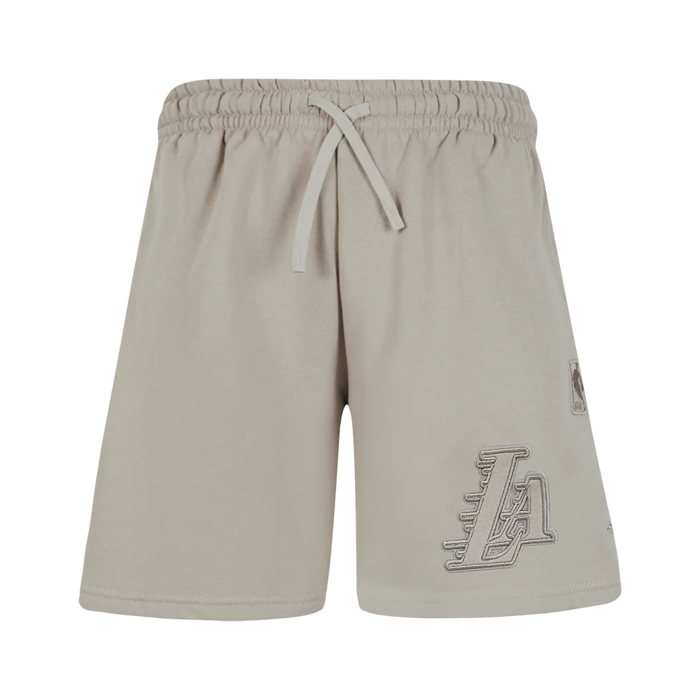 NBA LOS ANGELES LAKERS NEUTRAL BIG BOYS FLC SHORT (TAUPE) - Image 2