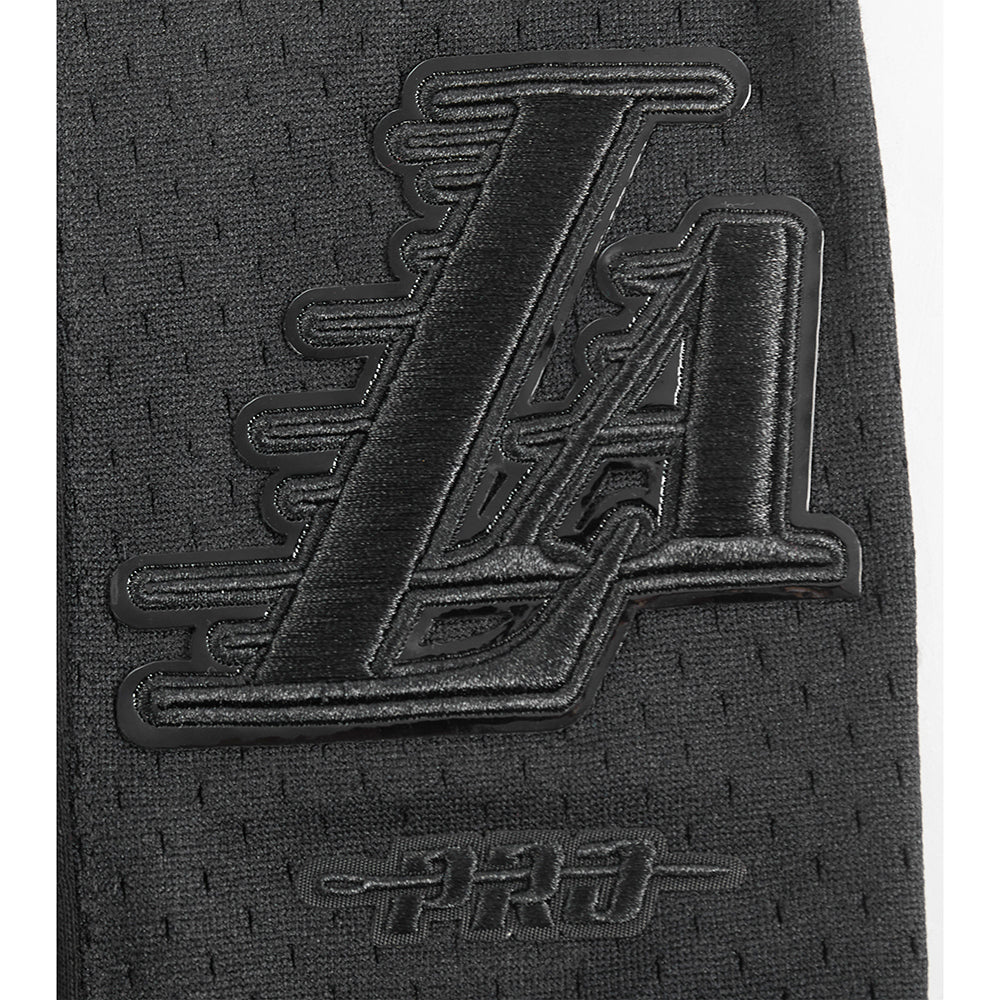 NBA LOS ANGELES LAKERS TRIPLE BLACK BIG BOY'S FLC 2.0 SHORT (JET BLACK) - Image 6